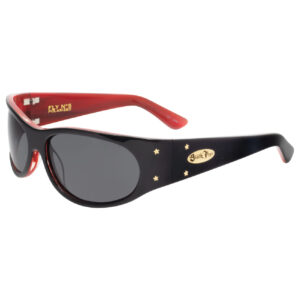 Shiny Black-Red w/ Smoke Polarized Lens